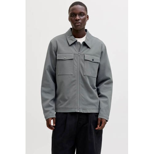 JACK & JONES PREMIUM overshirt grijsgroen afbeelding