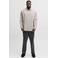 JACK & JONES PLUS SIZE regular casual overhemd met linnen Plus Size beige