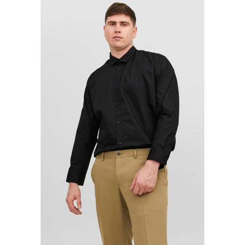 JACK & JONES PLUS SIZE regular zakelijk overhemd Plus Size zwart afbeelding