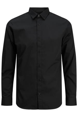 regular zakelijk overhemd Plus Size zwart