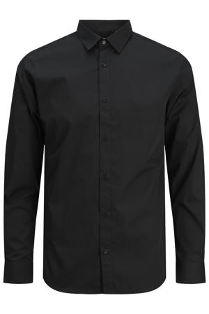 regular zakelijk overhemd Plus Size zwart