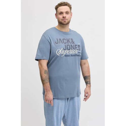 JACK & JONES PLUS SIZE regular T-shirt Plus Size blauw afbeelding