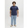 JACK & JONES PLUS SIZE regular T-shirt met backprint Plus Size donkerblauw