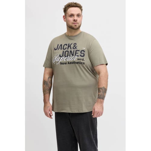 JACK & JONES PLUS SIZE regular T-shirt Plus Size groen afbeelding