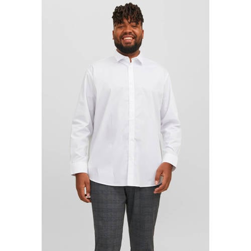 JACK & JONES PLUS SIZE regular zakelijk overhemd Plus Size wit afbeelding