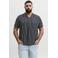 JACK & JONES PLUS SIZE regular gestreepte casual overhemd gebreid Plus Size zwart