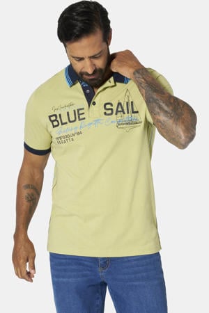 +FIT Collectie regular polo Plus Size TORSON lichtgroen