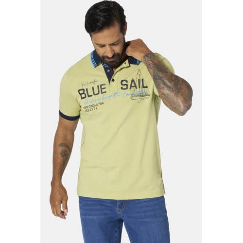 Jan Vanderstorm +FIT Collectie regular polo Plus Size TORSON lichtgroen afbeelding