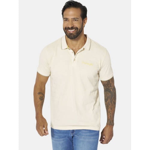 Jan Vanderstorm regular polo Plus Size WERNHARD wit afbeelding