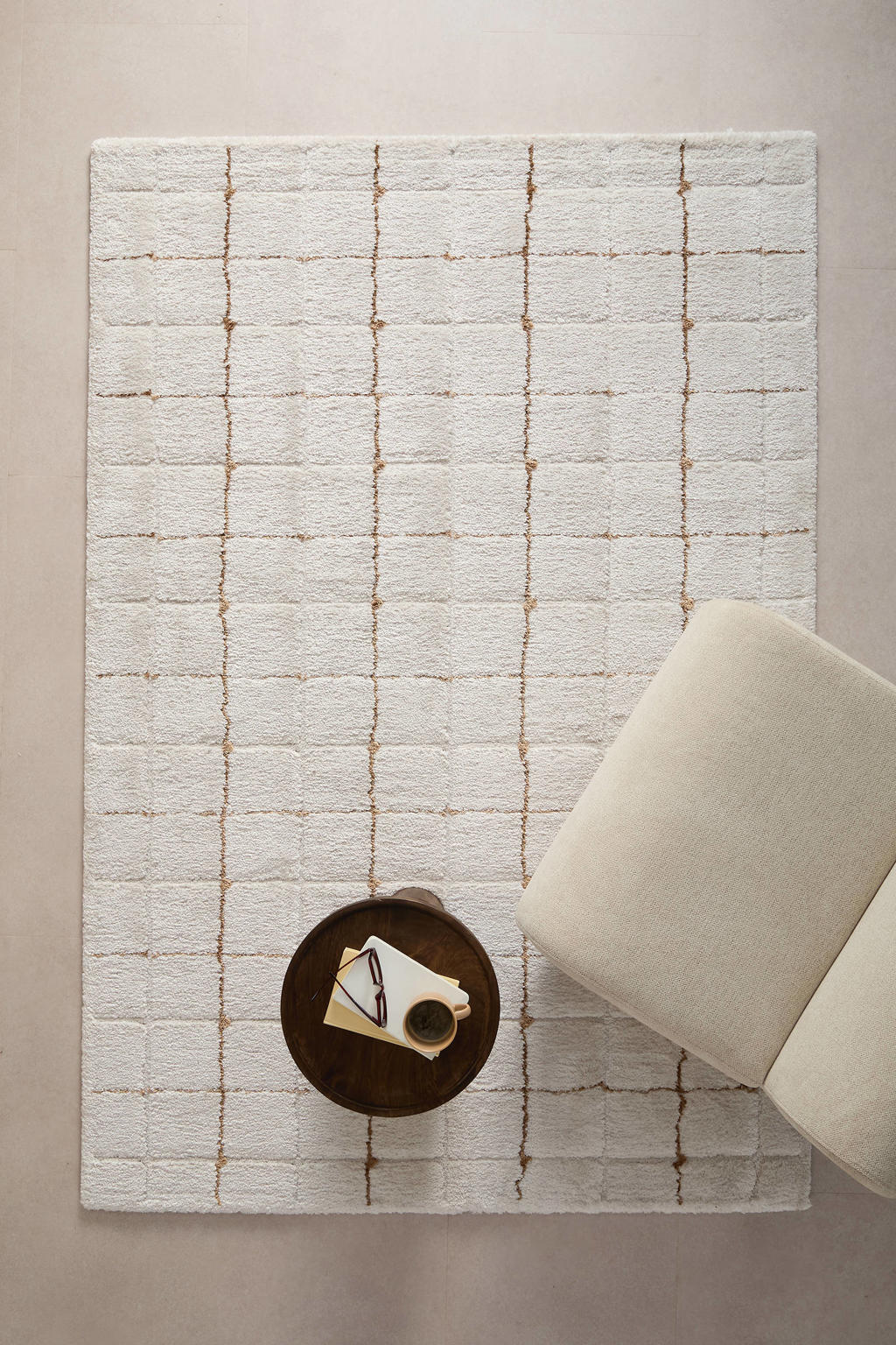 Studio LIVIT vloerkleed off white/zand (230x160 cm)