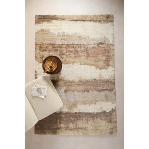vloerkleed bruin/zand/off white (290x200 cm)