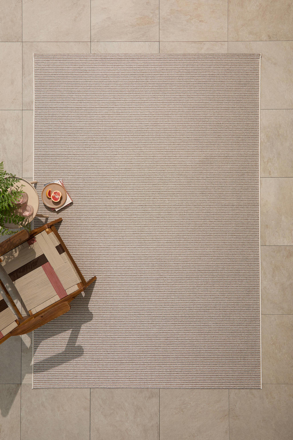 NOUS Living binnen- en buitenvloerkleed beige (290x200 cm)