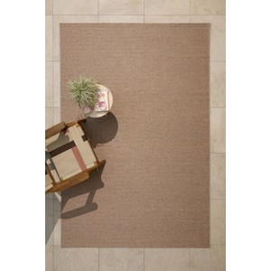 binnen- en buitenvloerkleed bruin (290x200 cm)