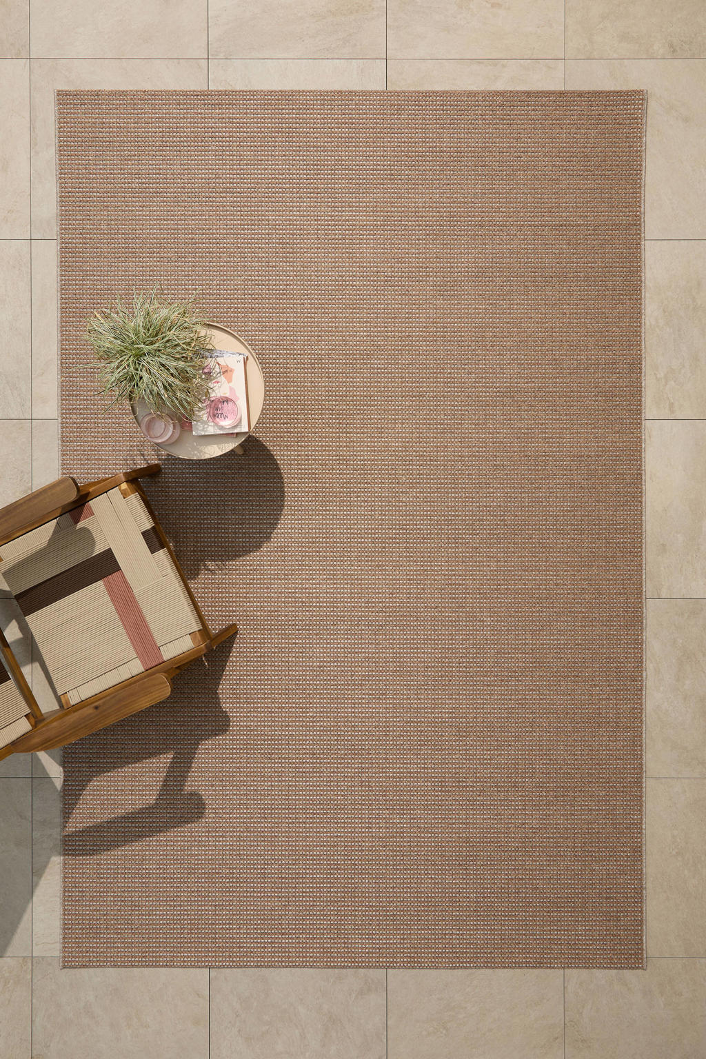 NOUS Living binnen- en buitenvloerkleed bruin (290x200 cm)