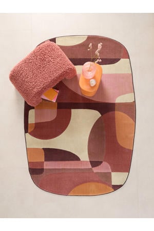 vloerkleed rood/roze (230x160 cm)