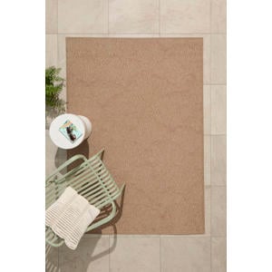 binnen- en buitenvloerkleed beige/terra (230x160 cm)