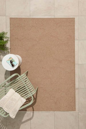 binnen- en buitenvloerkleed beige/terra (230x160 cm)