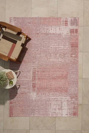 binnen- en buitenvloerkleed roze (230x160 cm)