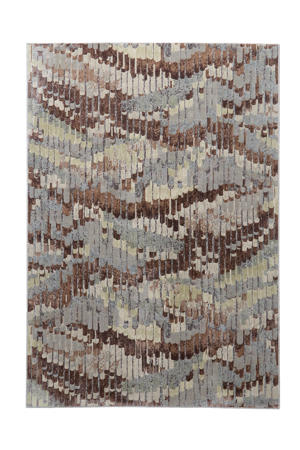 vloerkleed bruin/blauwgrijs (290x200 cm)