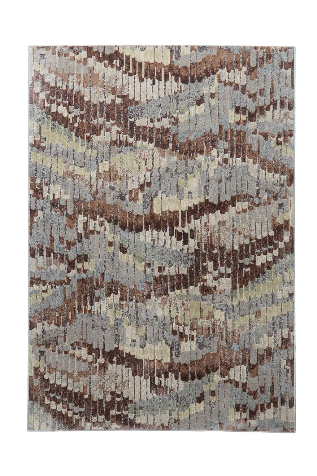 NOUS Living vloerkleed bruin/blauwgrijs (290x200 cm)