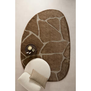 vloerkleed organisch bruin (290x200 cm)