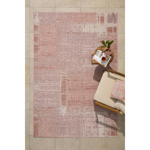 binnen- en buitenvloerkleed roze (290x200 cm)