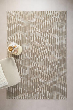 vloerkleed zand/off white (290x200 cm)