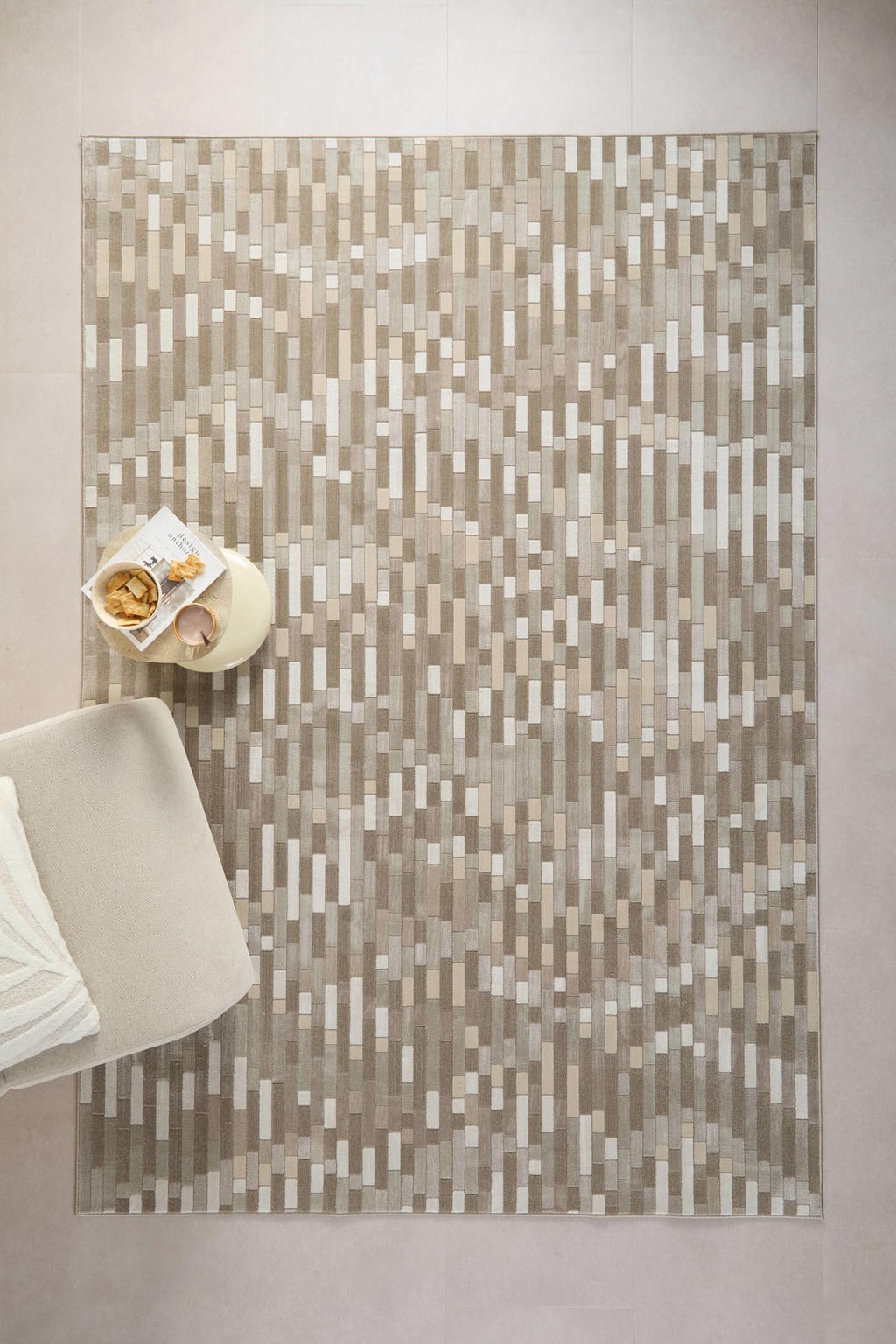 NOUS Living vloerkleed zand/off white (290x200 cm)