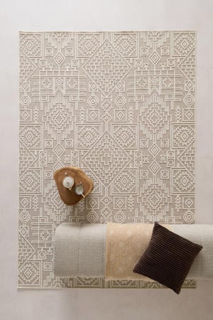 vloerkleed zand/créme (290x200 cm)