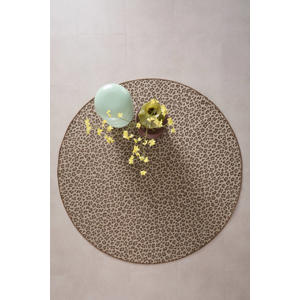 binnen- en buitenvloerkleed rond panterprint (Ø200 cm)