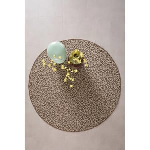 binnen- en buitenvloerkleed rond panterprint (Ø200 cm)