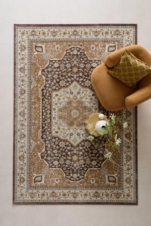 vloerkleed bruin (290x200 cm)