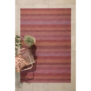 binnen- en buitenvloerkleed rood/roze/oranje (290x200 cm)