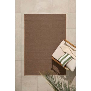 binnen- en buitenvloerkleed bruin (230x160 cm)