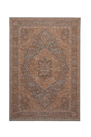 binnen- en buitenvloerkleed donkerbruin (290x200 cm)