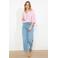 LOLALIZA gestreepte blouse roze