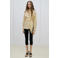 Mango blouse met krijtstreep geel