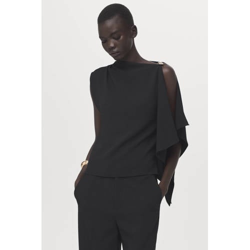 Mango mouwloze top zwart afbeelding