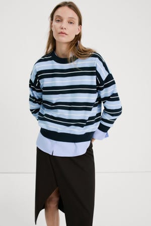 gestreepte pullover blauw