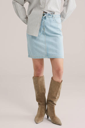 denim spijkerrok light blue denim
