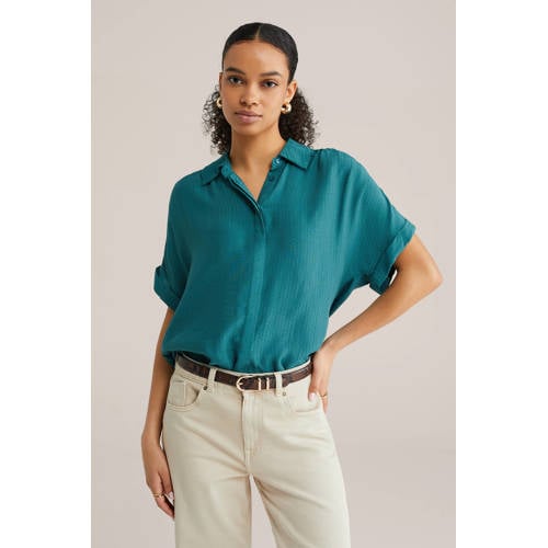 WE Fashion blouse blauw afbeelding