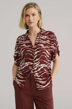 blouse donkerrood