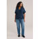 WE Fashion Curve blouse donkerblauw