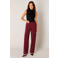 Base Level straight regular waist  broek donkerrood