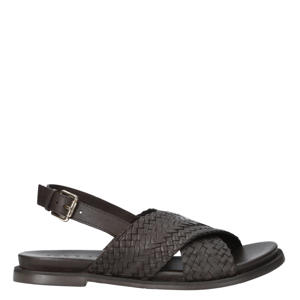 leren sandalen donkerbruin