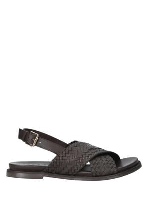 leren sandalen donkerbruin