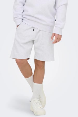 regular sweatshort lichtgrijs