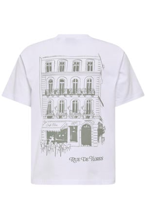 T-shirt met backprint wit