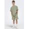 ONLY & SONS JUNIOR T-shirt met textuur groen