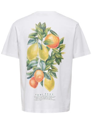 T-shirt met backprint wit